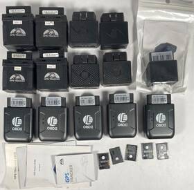 Assorted 060668720240 Gps Car Vehicle Tracker Lot Of 14 Used Trackers