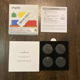 Chipolo 850047123121 One 4 Pack Key Finder Bluetooth Tracker For Keys-apple Blk-new Read Chipolo 850047123121 One 4 Pack Key Finder Bluetooth Tracker For Keys-apple Blk-new Read