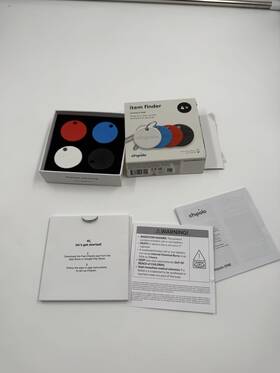 Ch-c19m-4col-r Chipolo Pop Tracker Tag Colorfull Compatible Loud Bluetooth 4 Pack