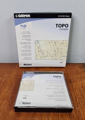 Garmin 753759045654 Topo Canada Cd Cd-rom Maps Software No Manual Great Condition