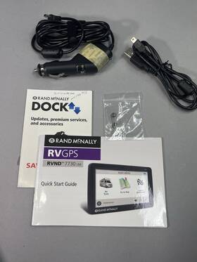 Rvnd-7730 Rand Mcnally Rvnd 7730 Rv / Truck Gps Quick Start Manual Guide And Power Cords Rvnd-7730 Rand Mcnally Rvnd 7730 Rv / Truck Gps Quick Start Manual Guide And Power Cords