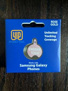 Tb-bls100c Samsung Brand New Yip Smart Tracking Tag Unlimited Coverage- Rose Gold
