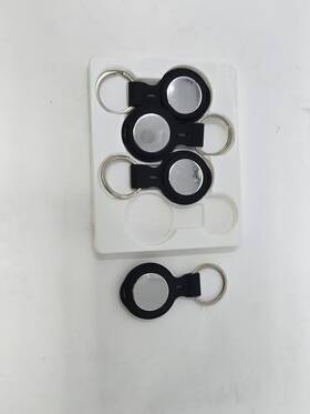 Siindoo Tag 008678908451 Smart Finder Airtag With Plastic Case For Keychain - 4 Pack Black