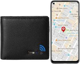 Smart Lb 445018454439 Anti-lost Bluetooth Wallet Tracker And Finder Gps Position Locator Mens Slim Minim