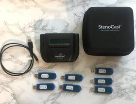 Red-7 Stenocast Wireless Realtime Device Red 7 Usb Drives And Case Red-7 Stenocast Wireless Realtime Device Red 7 Usb Drives And Case