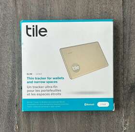 Re-41001-sd Tile Slim 1-pack. Thin Bluetooth Tracker Wallet Finder And Item Locator - Sand