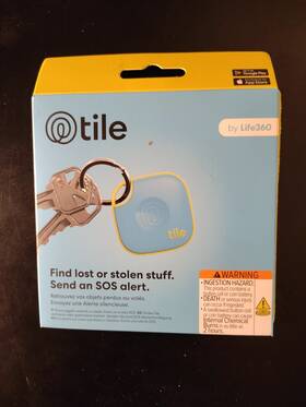 Tile Re-60031-bl Tracker By Life 360 Aqua Lemon
