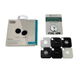 T1101 Tile T8001 Bluetooth Tracker Lot 6 Pro 2 Stickers Trackr Bravo