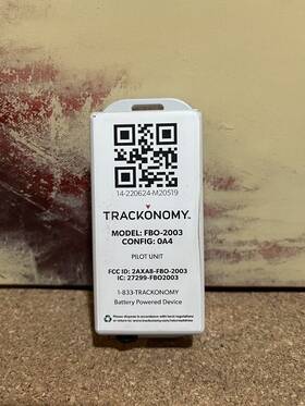 Fbo-2003 Trackonomy 0a4 Gps Tracker Pilot Unit Untested