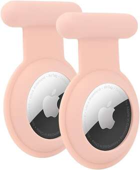 Wallfid Pink-2pcs Airtag Hidden Gps Tracker For Kids Elderly Pet Clothing Pink 2pcs