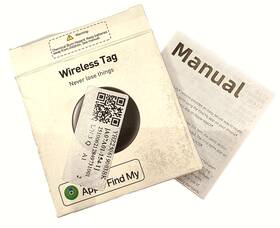 Wireless Tag 717110775550 Rexzol Black 1pcs Work With Findmy In Apple Device