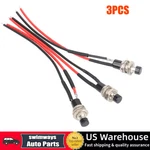 3PCS Mini Push Button Pre-wired Momentary No / Off-on Switch Plug 12V 5AMP Spst. Fixed Price $7.66.