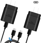 2X Super Fast 25W Wall Charger & Usb-c Cable For Sonim XP10 Black. Fixed Price $22.99.