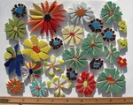 26 Daisy Mosaic Set Mixed Size & Color Broken Cut China Plate. Fixed Price $27.99.