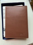 Royce Chestnut Brown Leather Passport Case Travel Wallet Initials Hys Bnib. Fixed Price $12.99.