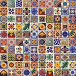 #002) Special Sale 100 Mexican Tiles Ceramic Mexico Talavera. Fixed Price $89.99.