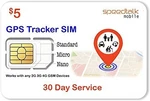 Gsm Sim Card For Gps Trackers, Speedtalk Mobile, Works With 2G,3G,4G, 30 Day. Fixed Price $7.15.