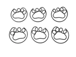 100 Count Paw Print Paper Clips, Cat Or Dog Gifts, Cute Shaped. Fixed Price $15.99.