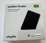 Chipolo Wallet Finder Tracker Card Spot Works With Apple My Black. Fixed Price $24.99.