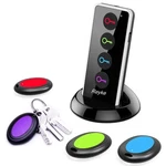 Rf Key Finder Wireless Item Locator Tracker 4 Tags 131FT Range 80DB. Fixed Price $16.61.
