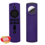 Purple Tv 4K Remote Case With Tile Sticker Tracker Holder. Fixed Price $27.99.