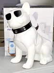 Bluetooth Speaker Only Black Dog Usb Fm Radio Rechargeable MD570-WH(2 Lb 8"8"5"). Fixed Price $28.00.