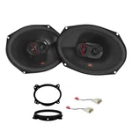 Jbl STAGE3 9637F 375W Speakers + Metra Harness & Adapter For Subaru Vehicles. Fixed Price $139.99.