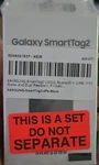 Samsung Galaxy SMARTTAG2 Bluetooth Uwb Tracker 2-PACK Water Dust Resistant Black. Fixed Price $40.00.