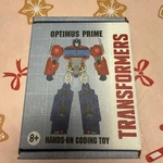 Transformers Optimus Prime Hands-on Coding Toy, Ages 8+. Fixed Price $30.00.