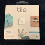 Tile Mate Bluetooth Item Finder Tracker, White, Replaceable CR1632 Battery. Fixed Price $16.00.