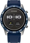 Citizen Cz Smart Touchscreen Blue Silicone Watch 44MM MX1018-06X. Fixed Price $119.99.