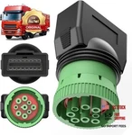 Original Type Green 9PIN OBD2 Female Adapter, 16PIN To J1962. Fixed Price $30.25.