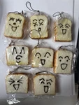 Mini Toast Emoji Chocolate Silly Happy Face Squishy Phone Charm Japan Set Of 8. Fixed Price $12.81.