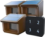 Htzsafe 1/2 Mile Solar Power Driveway Alarm System Receiver + 3 Sensors. Fixed Price $119.99.