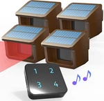 Htzsafe 1/2 Mile Solar Power Driveway Alarm System Receiver + 4 Sensors. Fixed Price $139.99.