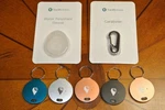 5 Pack Trackr Bravo Bluetooth Tracker Iphone Android Silver Peech Carabiner. Fixed Price $79.99.
