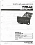 Original Yamaha CD8-AE Digital I/o Card Aes/ebu Service Manual. Fixed Price $8.00.