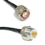 LMR195 Silver N To Female Bulkhead Coax Rf Cable Usa Lot. Fixed Price $62.39.