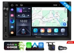 Double 2DIN 7" Ips Android Auto 14 Radio Stereo Wifi Wireless Carplay Gps Fm. Fixed Price $181.64.