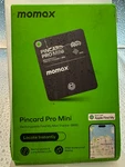 Momax Pincard Pro Mini BR8 Rechargeable Find My Tracker IP68 Black. Fixed Price $17.60.