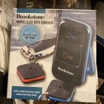 Brookstone Wireless Key Finder: Includes Remote & 2 Finders. Fixed Price $25.00.