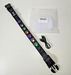 Rechargeable Light-up Dog Clip On "paw" Collar (medium) Four Settings -new. Fixed Price $15.00.