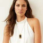 Cuff "lisa" Smart Alert Pendant Necklace Gold Nib. Fixed Price $29.99.
