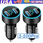 Dual Ports Usb Car Cigarette Charger Lighter Digital Led Voltmeter 12V/24V Lot. Fixed Price $141.20.