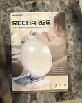 Recharge Light Therapy Lamp & Wireless Charger Uv-free Led Improve Mood Sleep. Fixed Price $16.00.