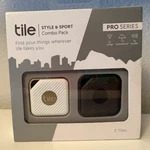 Tile Style & Sport Bluetooth Item Tracker Combo Pack Pro Series Sealed. Fixed Price $29.99.