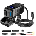 12V Dual Usb Port Motorcycle Phone Gps Charger Led Voltmeter Adaper Waterproof. Fixed Price $13.90.