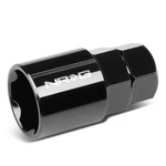 Nrg Lug Nut 3/8" Drive 6 Point Lock Key Socket For L01 L10 Black Chrome. Fixed Price $10.99.