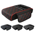1X Car Armrest Cushion Center Console Cover Pad With Cup Holder & Phone. Fixed Price $48.71.