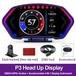Ancel P3 OBD2 Gps Heads Up Display Tachometer Gauge Speedometer Water Temp. Fixed Price $59.99.